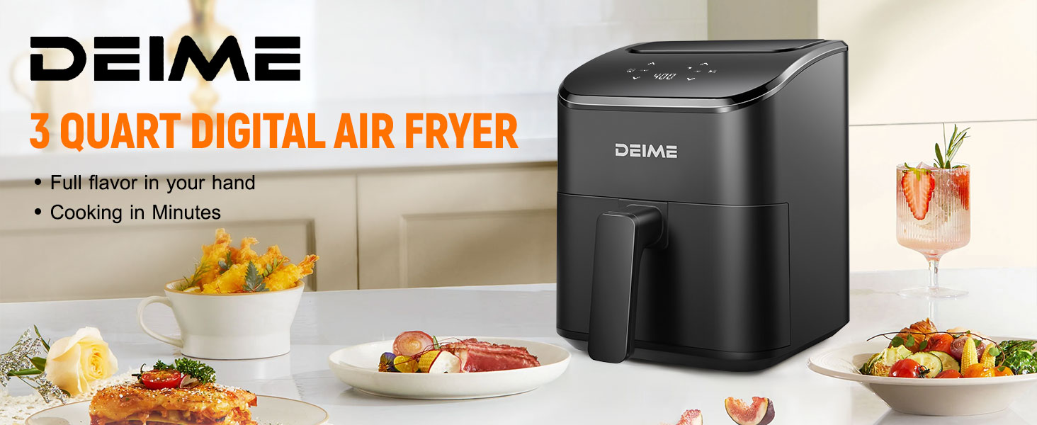 DEIME Air Fryer 3 QT900W (Black)