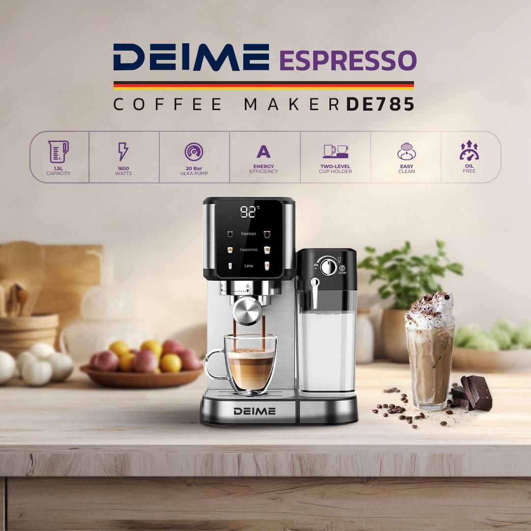 DEIME Espresso Machine DE675 (Silver)